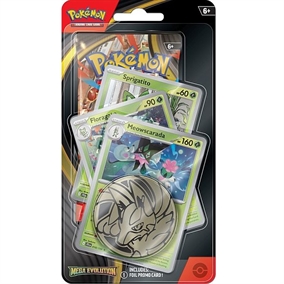 Premium Checklane Blister – Meowscarada med foil promo kort, booster, mønt og udviklingslinjekort